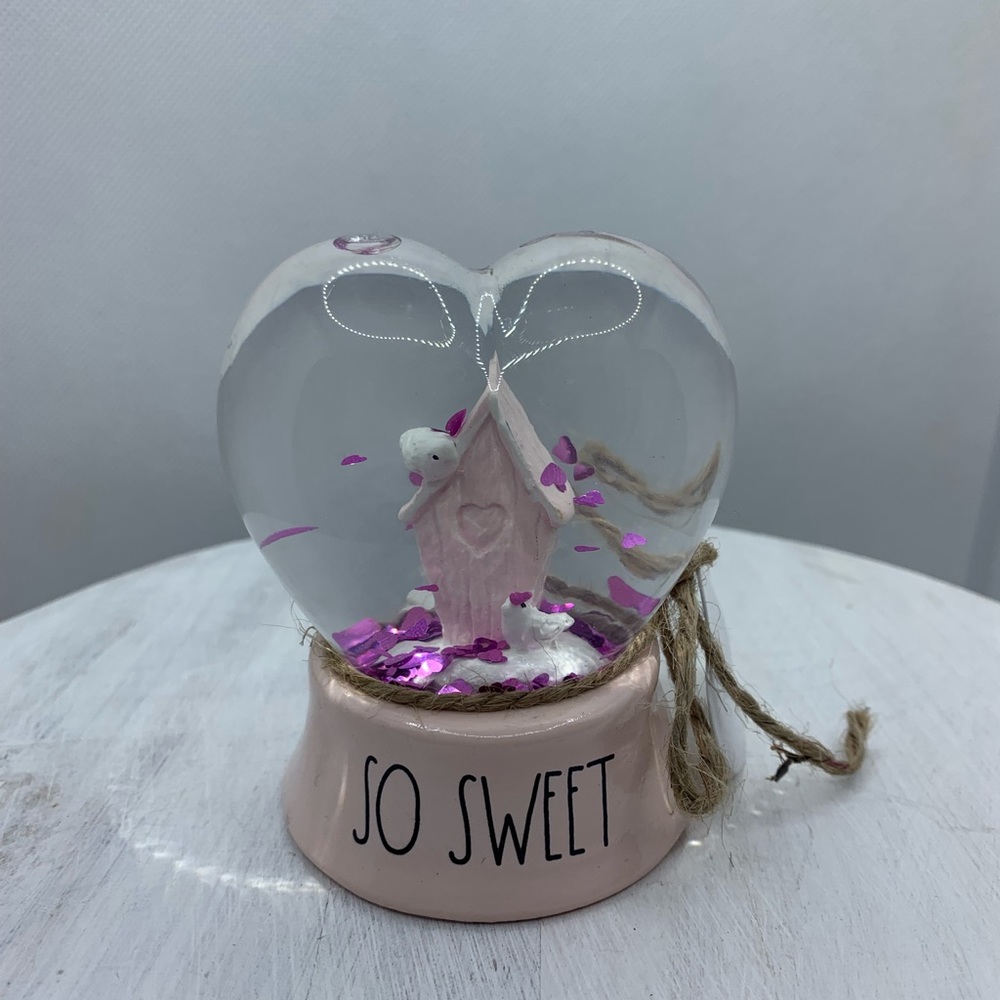 Rae Dunn SO SWEET Glitter Globe NWT